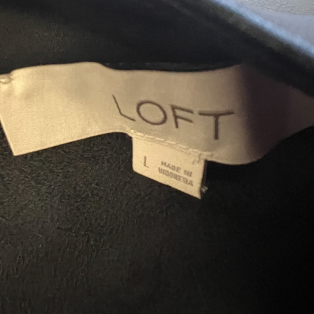 Blk Pleather Top Faux Leather Short Sleeve L - Picture 3 of 3